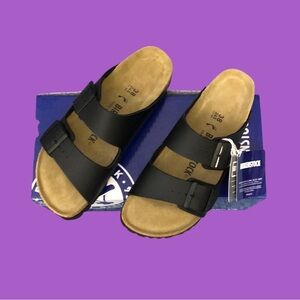 Birkenstock Arizona Black Sandals - Narrow Fit